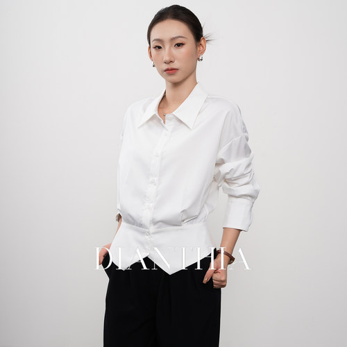 衬衫女高级感轻奢职业通勤上衣
