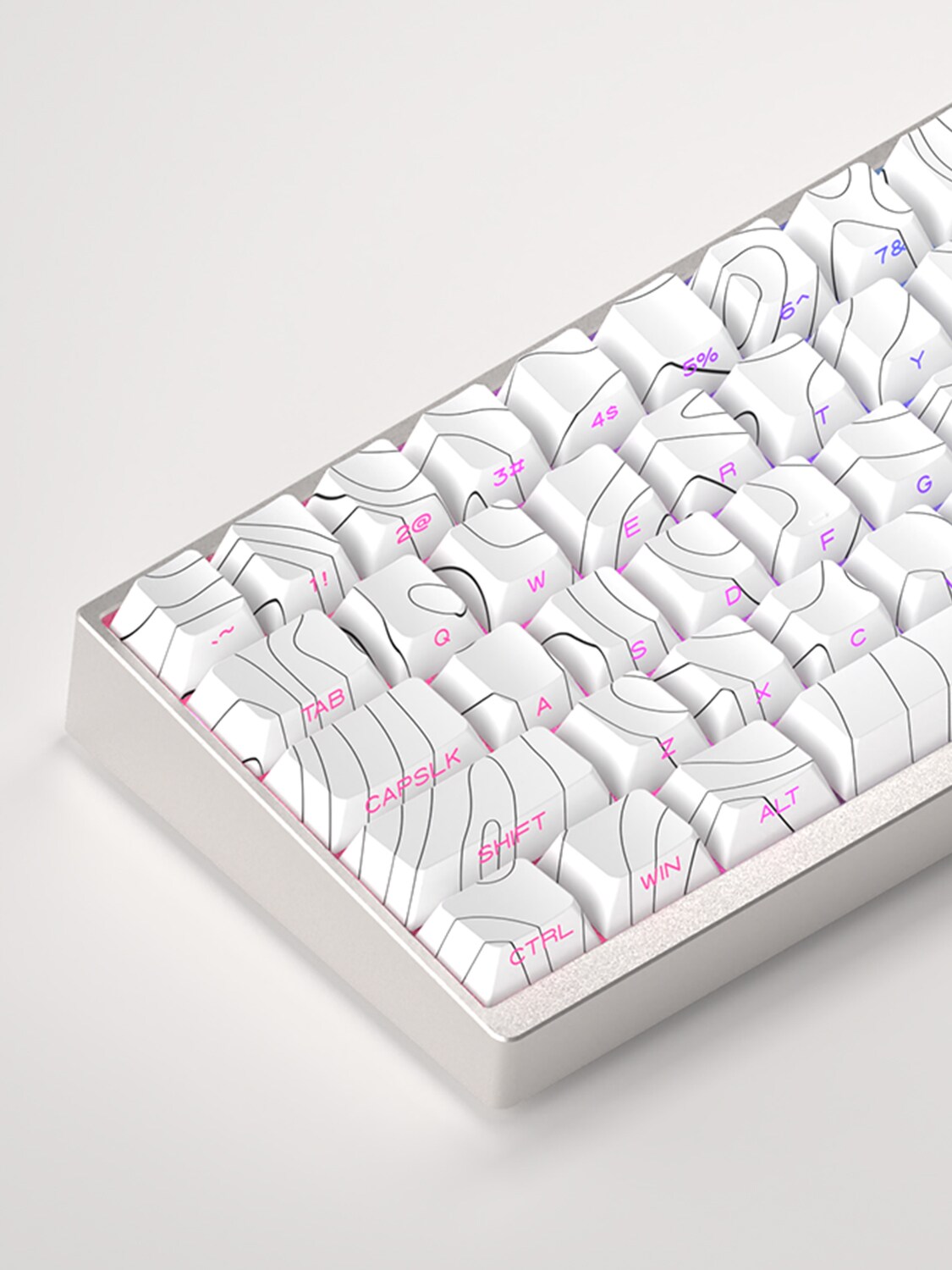 XVX KEYCAP 윤곽 KEYCAP 측면 새겨진 반투명 WOOTING KEYCAP ATK68 KEYCAP ATK V75X DRUNK DEER G68