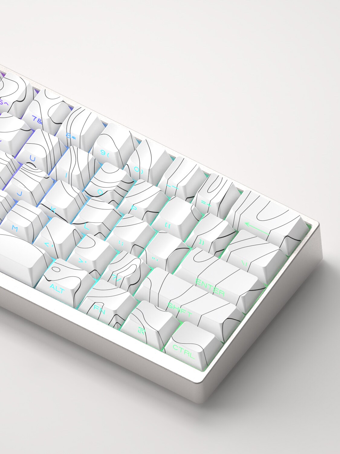 XVX KEYCAP 윤곽 KEYCAP 측면 새겨진 반투명 WOOTING KEYCAP ATK68 KEYCAP ATK V75X DRUNK DEER G68