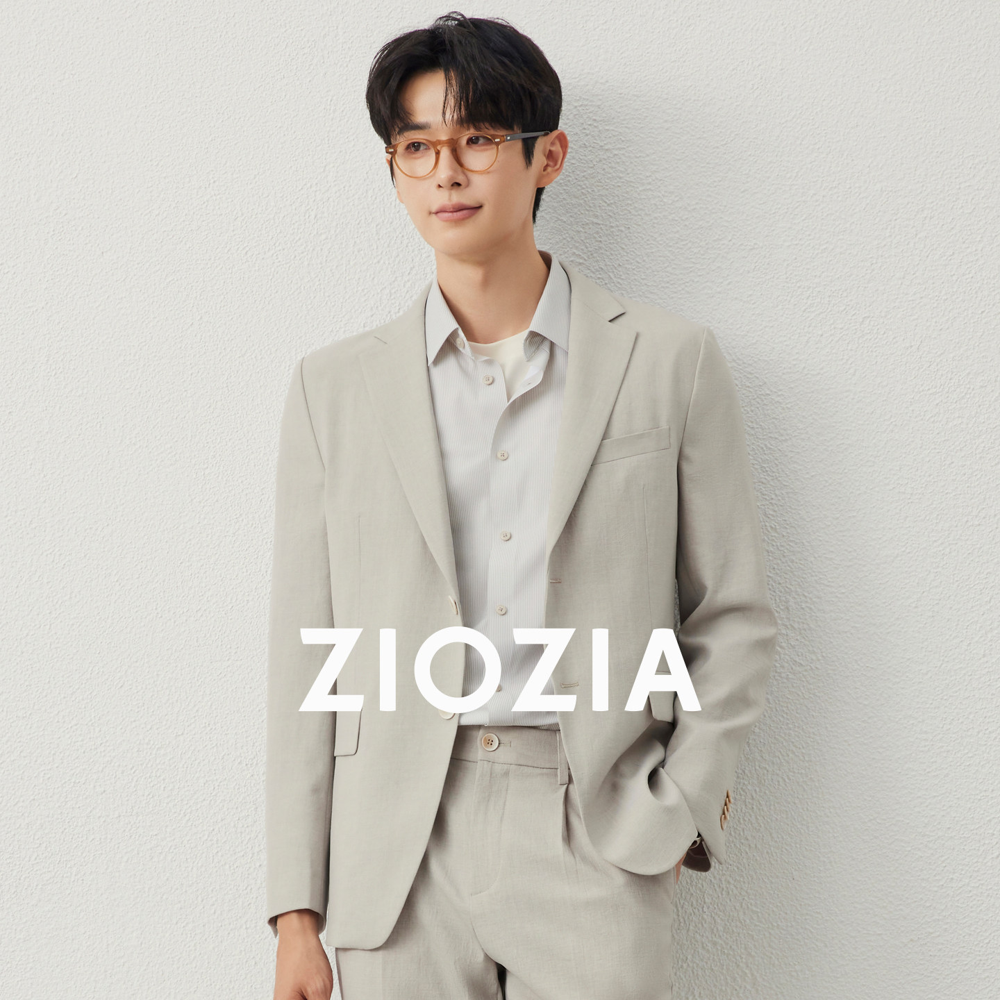 ZIOZIA通勤男装26春夏中青年零压仿亚麻感休闲西服外套ZKGF1205Z