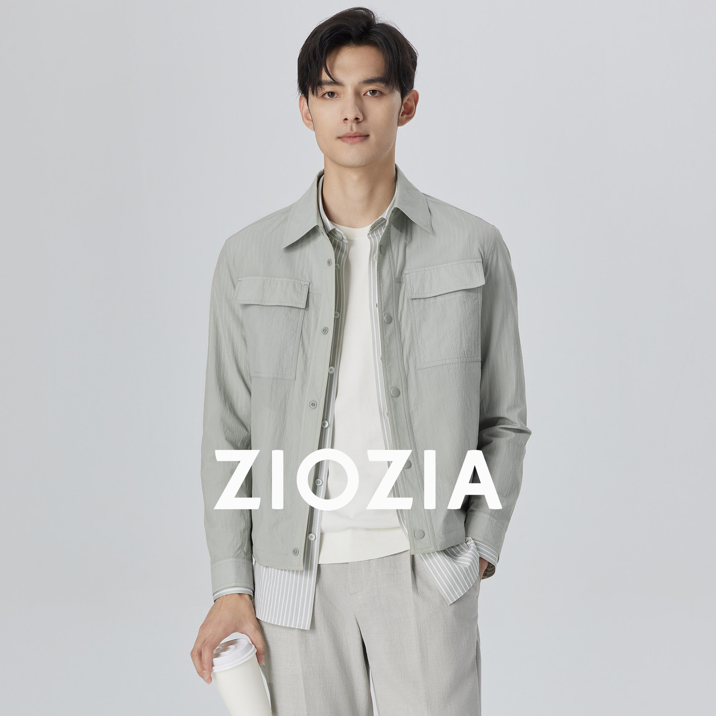 ZIOZIA翻领春季合体版夹克图片