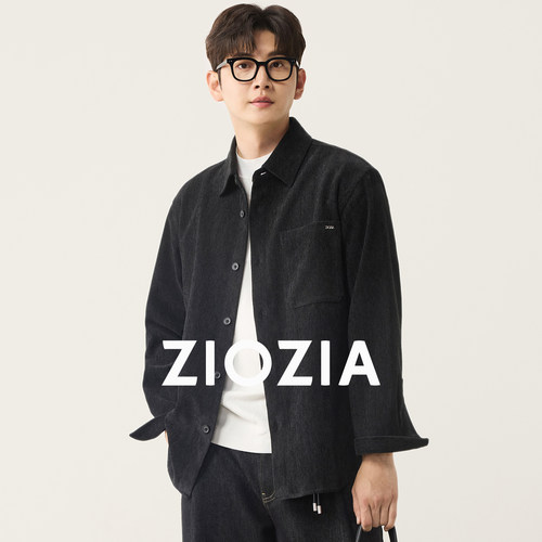 【灯芯绒】ZIOZIA男装25秋肌理感微廓衬衫夹克外套ZWFE3601B