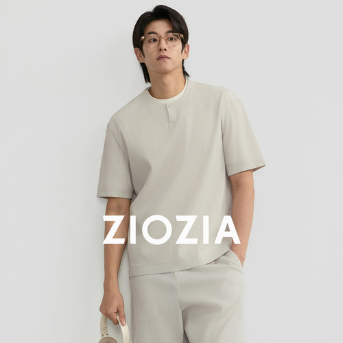 ZIOZIA男装2026夏季新款短袖T恤