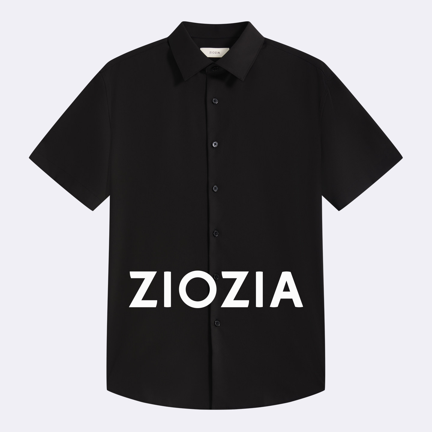【易打理】ZIOZIA通勤男装25夏舒适亲肤商务修身短袖衬衫TWBE2123