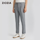 垂感易打理 ZIOZIA男装 秋季 舒弹有型闲裤 子中青年ZPDD3505D