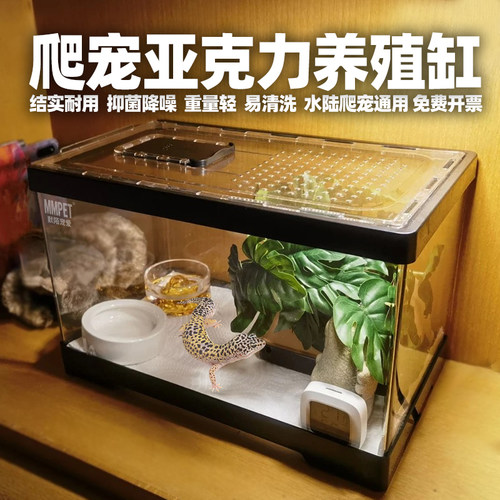 爬宠亚克力饲养盒睫角守宫蜥蜴树蛙角蛙缸乌龟甲虫蜘蛛宠物乌龟缸