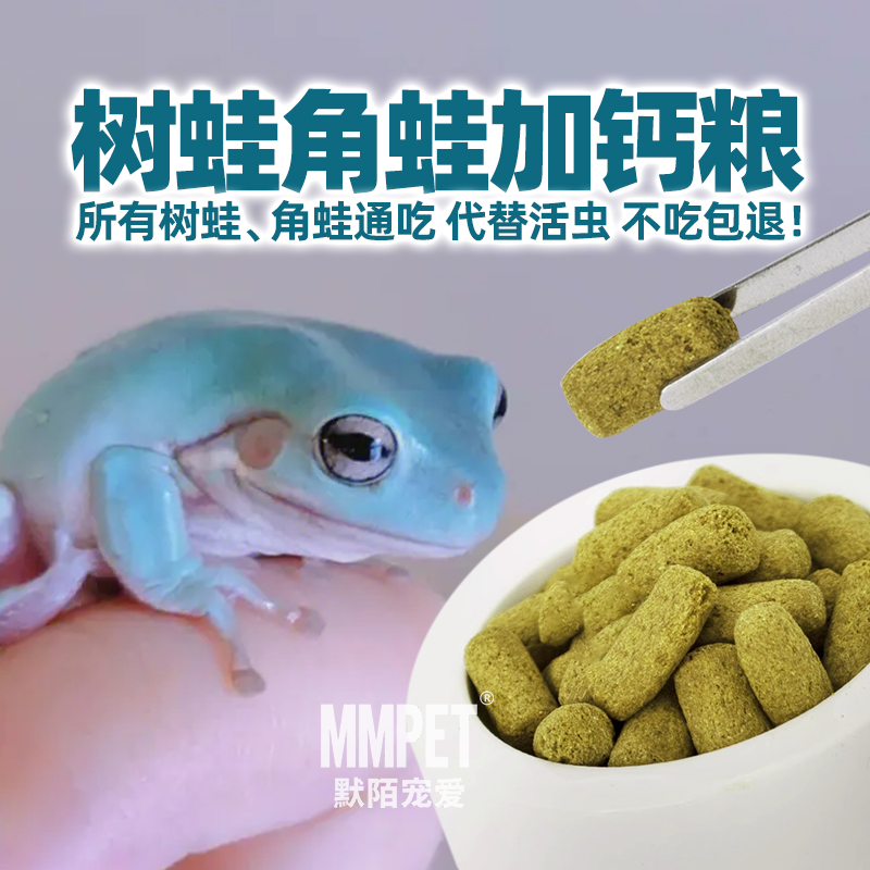 mmpet小树蛙角蛙蓝绿姥爷蛙粮食