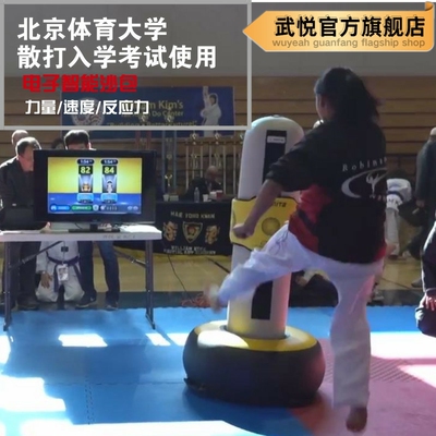 武悦真美打电子智能沙包 散打跆拳道空手道拳击考学搏击考试沙袋