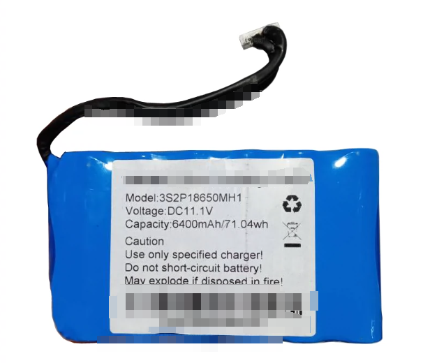 3S2P18650MH1 DC11.1V 6400mAh 71.04Wh   Li-ion BatteryPack
