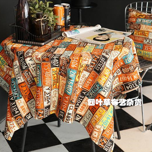 复古美式地中海车牌酒吧咖啡馆