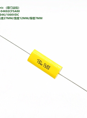 104K 0.1uF 1000VDC CL80 原装法拉 C203A104K02CF5A00 吸收电容