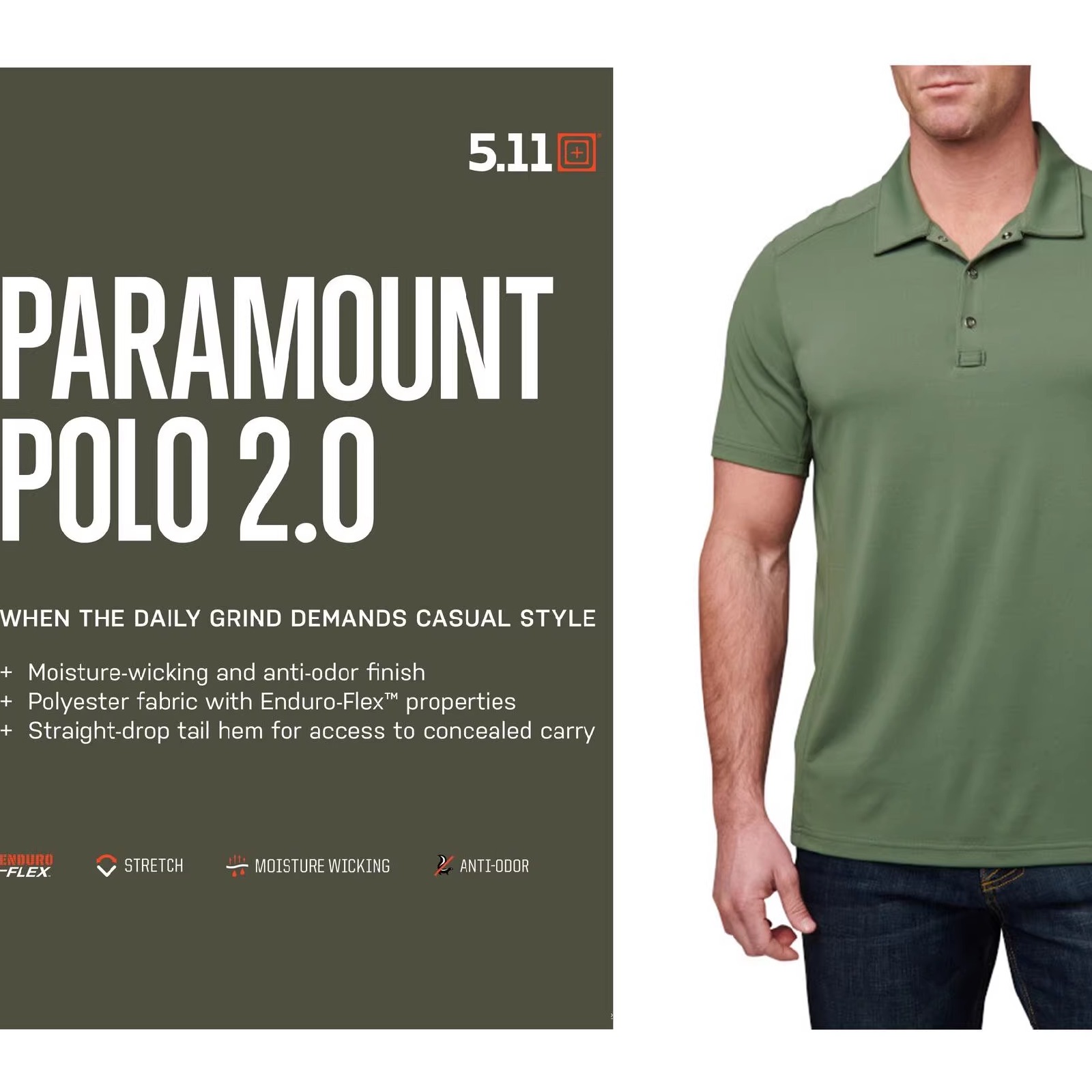 5.11派拉蒙2.0短袖POLO