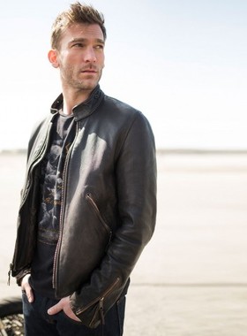 美国Cockpit 美产越野夹克复古做旧机车夹克