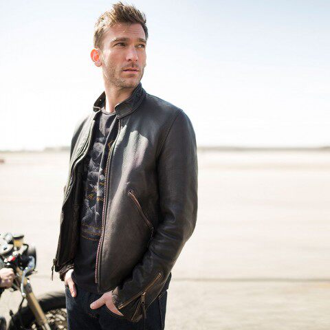 美国Cockpit USA美产Vintage Motorcross jacket复古做旧机车夹克