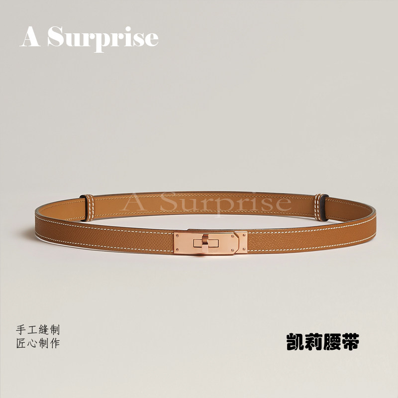 ASurprise真皮金属扣女士腰带