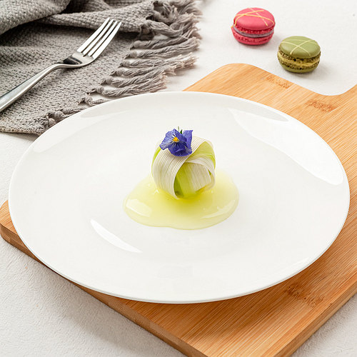 梓宁高级感骨瓷牛排盘西餐盘平盘