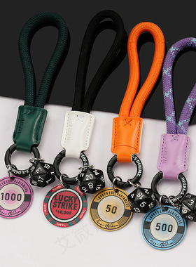 筹码挂件爱心幸运骰子挂件