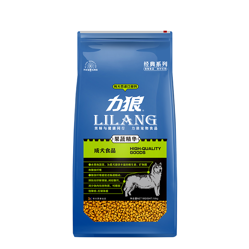 力狼果蔬精华萨摩金毛通用型成犬