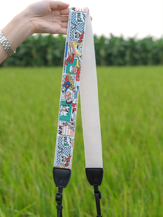 个性 猫猫相机背带单反微单肩带适用于索尼富士可爱挂脖绳来图定制