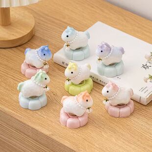 马年网红同款景德镇陶瓷旋转小摆件景德镇结晶釉马转转摆饰