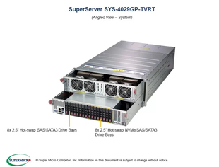 超微4029GP-TVRT支持8张V100 SXM2 32G NVLINK深度学习GPU服务器