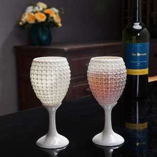 红酒杯套装高脚杯2只装玻璃家用二两白酒杯洋葡萄酒杯大小号欧式