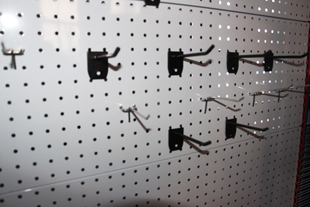 单线双线超市货架附件洞板电镀挂钩置物架服装展示架背板钩带标签