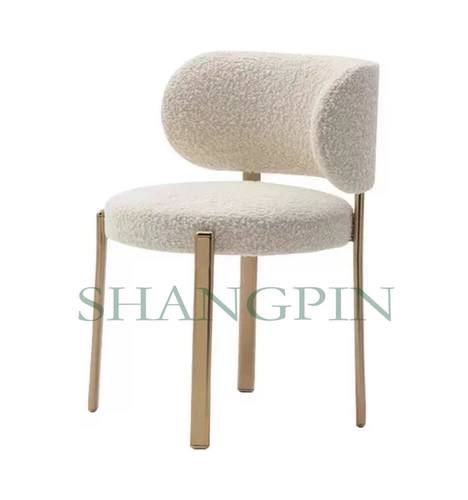 Минималистичная дизайнерская ткань из нержавеющей стали для домашнего использования, модный стульчик для кормления для гостиной