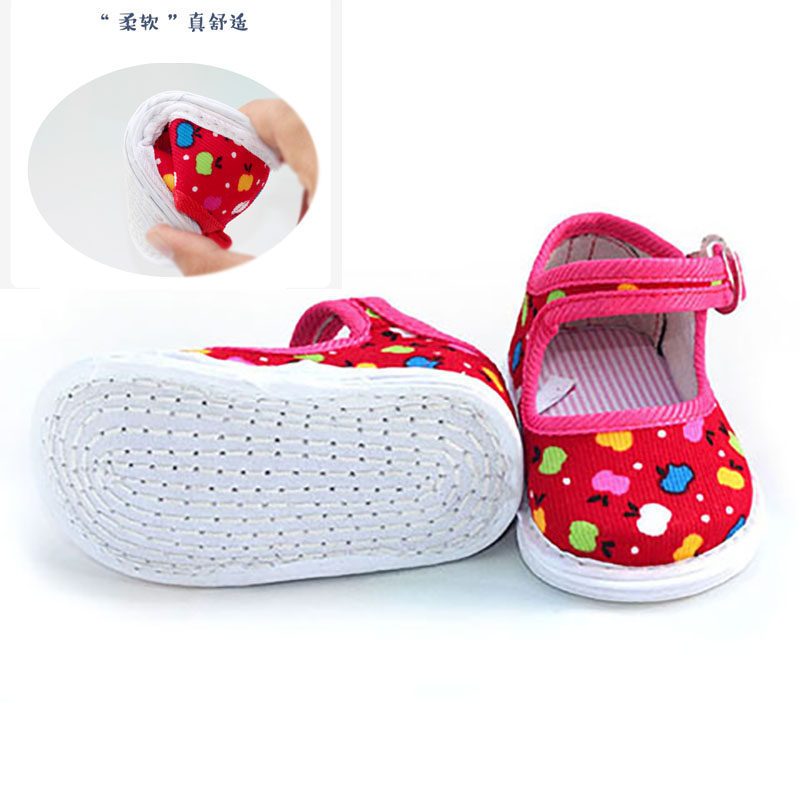 春新款男女宝宝手工千层底布鞋婴儿学步鞋老北京布鞋防滑0-1-3岁