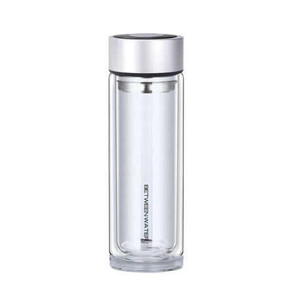 一水间betweenwate 家用办公室双层玻璃泡茶杯茶水分离水杯260ml