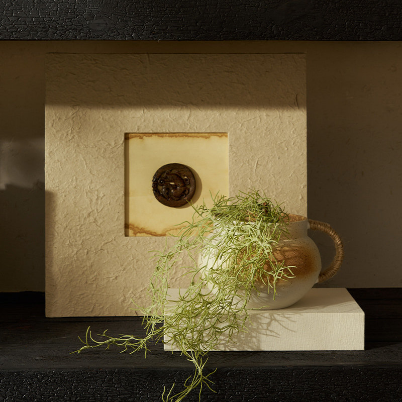 邸高民宿侘寂茶室装饰画摆件陈列