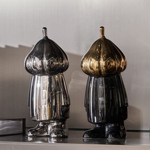 叙境中古复古风草间弥生系列南瓜人潮玩摆件邸高装饰品储物布置