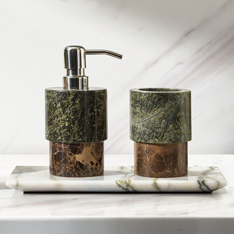 民宿酒店卫生间洗漱台摆件法式小众风大理石洗手液瓶香薰托盘组合,家居饰品,装饰摆件,淘宝优惠券,粉丝福利购,淘宝优惠卷