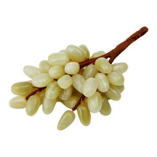 叙境现代新中式白玉石葡萄摆件邸高样板房间家居客厅餐厅桌面饰品