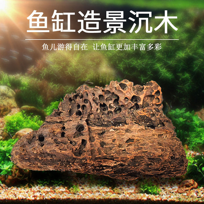 鱼缸装饰沉木造景水草水路虾木造景沉木水族箱装修流木鱼缸造景