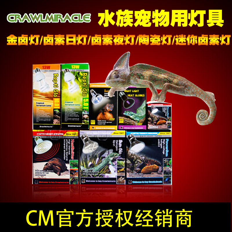 cm水族宠物异宠爬虫灯具金卤灯卤素日灯卤素夜灯陶瓷灯迷你卤素灯