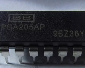 PGA205AP PGA205BU PGA205 5精密增益仪表放大器IC 双列DIP-16