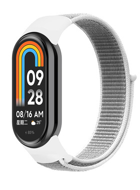 适用小米手环10表带尼龙回环miband手环9/NFC腕带新款8/NFC魔术贴