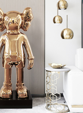 暴力熊大摆件样板房卡通kaws公仔