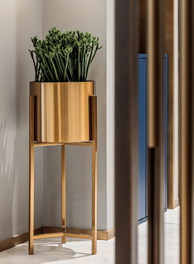 落地ins客厅金属干花摆件