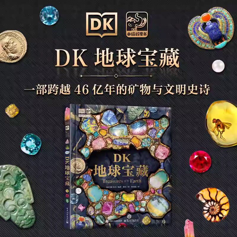 DK地球宝藏一部跨越46亿年的矿物与文明史诗儿童科普百科全书矿物宝石科普读物正版童书小学生课外阅读必读书籍畅销电子工业出版社