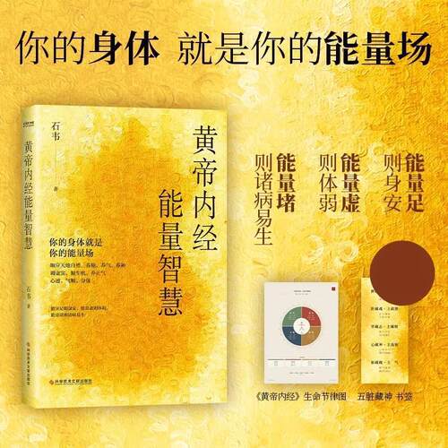 黄帝内经 能量智慧 石韦著 你的身体就是你的能量场 中医养生传统文化书籍 调养身心保健读物 解读内经养生思想调虚实顺生机养正气