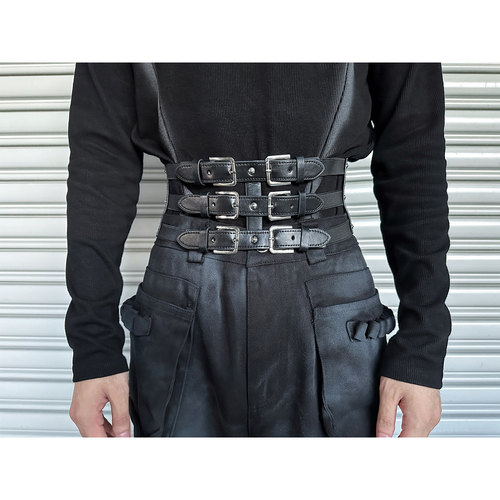 杨一帆潮牌小众设计感腰封腰带潮