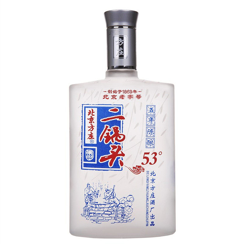 方庄北京五年陈酿53度清香型白酒