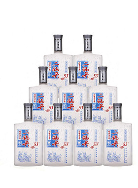 北京方庄五年陈酿二锅头酒53度清香型白酒500mL*9整箱装收藏好酒