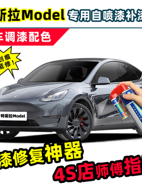 特斯拉Model3/Y补漆笔星空灰色自喷漆冷光银快银黑色白色轮毂车漆