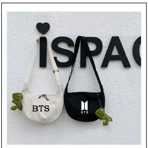 BTS防弹少年团同款包包应援周边帆布包双肩包休闲时尚大容量bt21