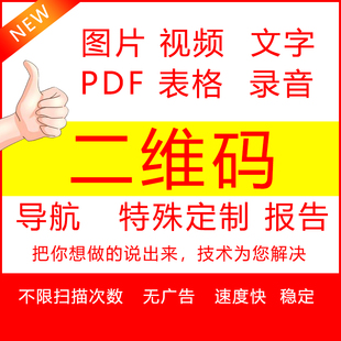 视频音频转换生成二维码pdf文字社保检测报告二维码修改仿制生成