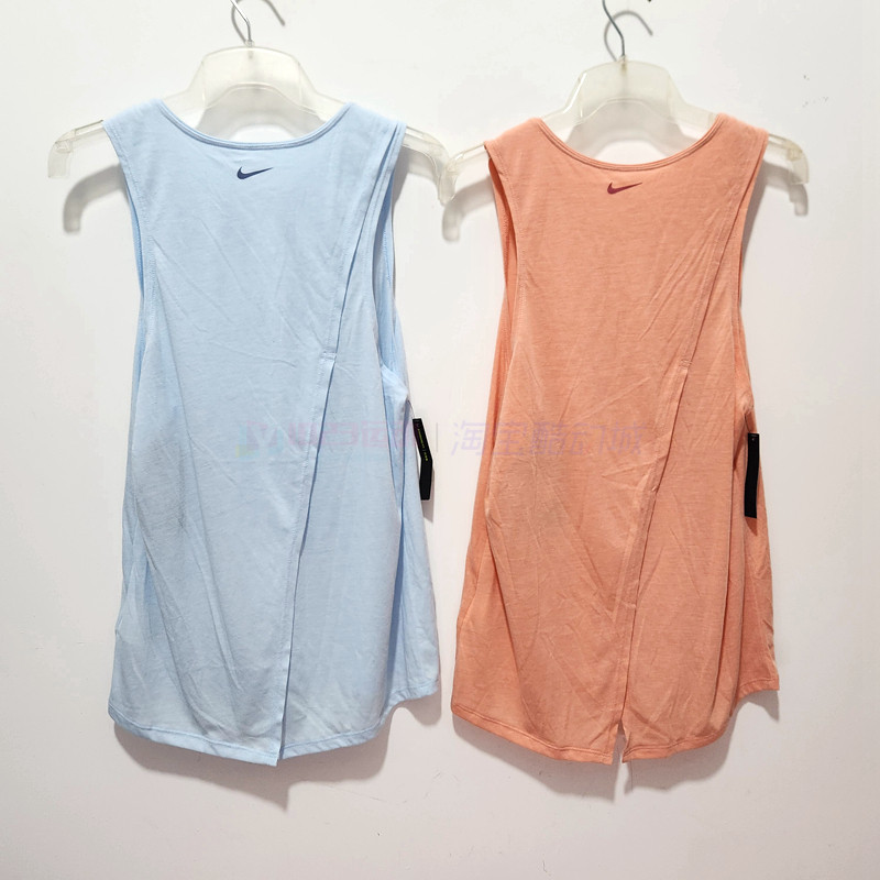 酷动城Nike女子宽松速干透气后背分叉瑜伽健身训练运动背心BV4372