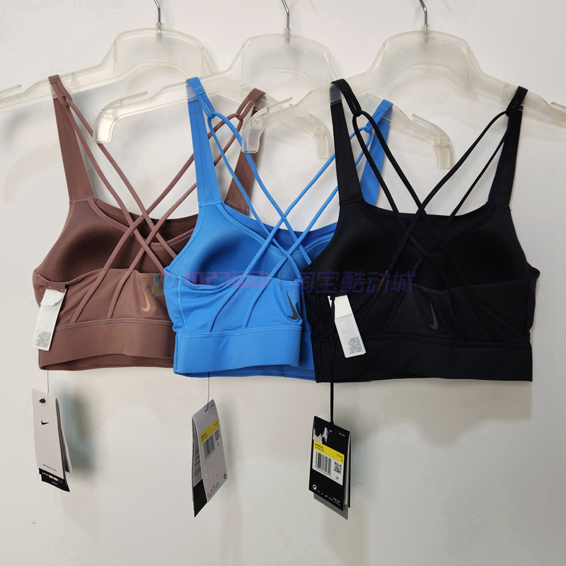 耐克女子一体罩杯健身运动内衣